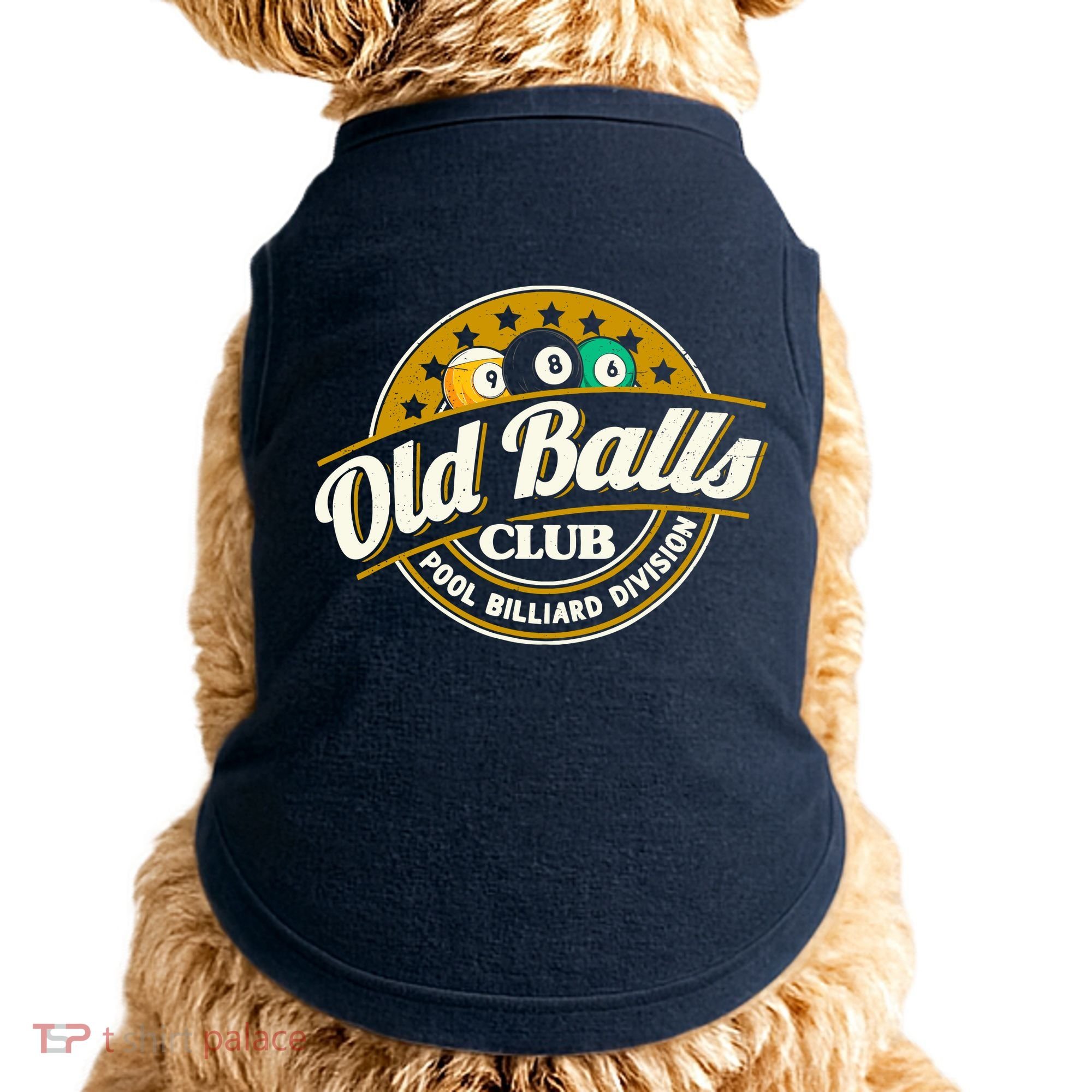 Old Balls Club Pool 8 Ball Billiards Division For Doggie Tank