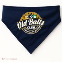 Old Balls Club Pool 8 Ball Billiards Division For USA-Made Doggie Bandana thumb 0