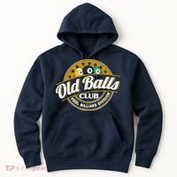 Old Balls Club Pool 8 Ball Billiards Division For Hoodie thumb 0