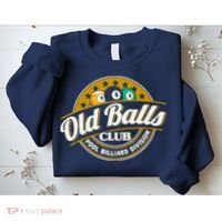 Old Balls Club Pool 8 Ball Billiards Division For Sweatshirt thumb 2