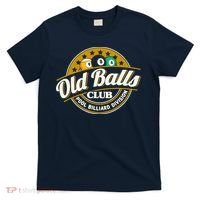 Old Balls Club Pool 8 Ball Billiards Division For T-Shirt thumb 0