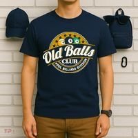 Old Balls Club Pool 8 Ball Billiards Division For T-Shirt thumb 6