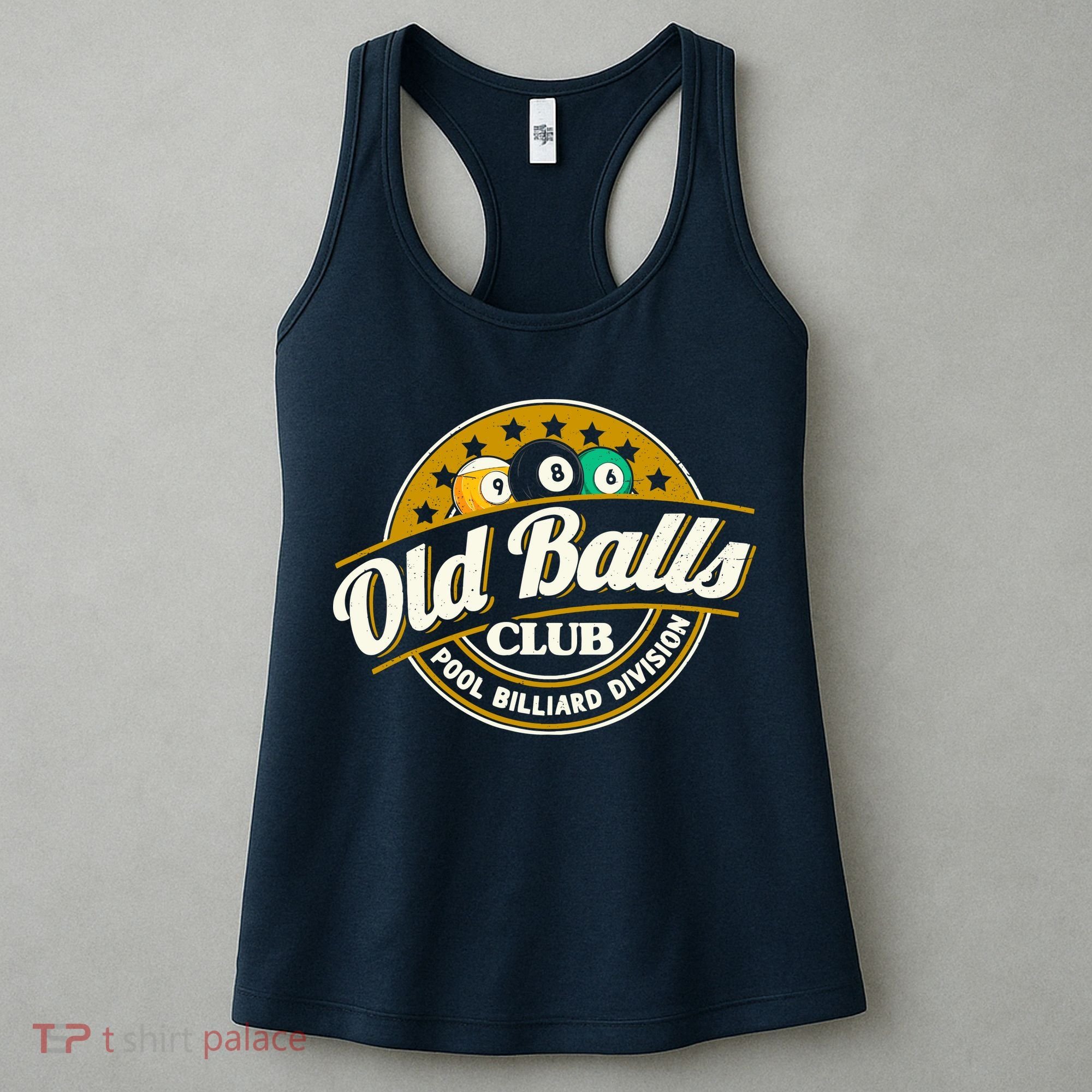 Old Balls Club Pool 8 Ball Billiards Division For Women's Tank Top
