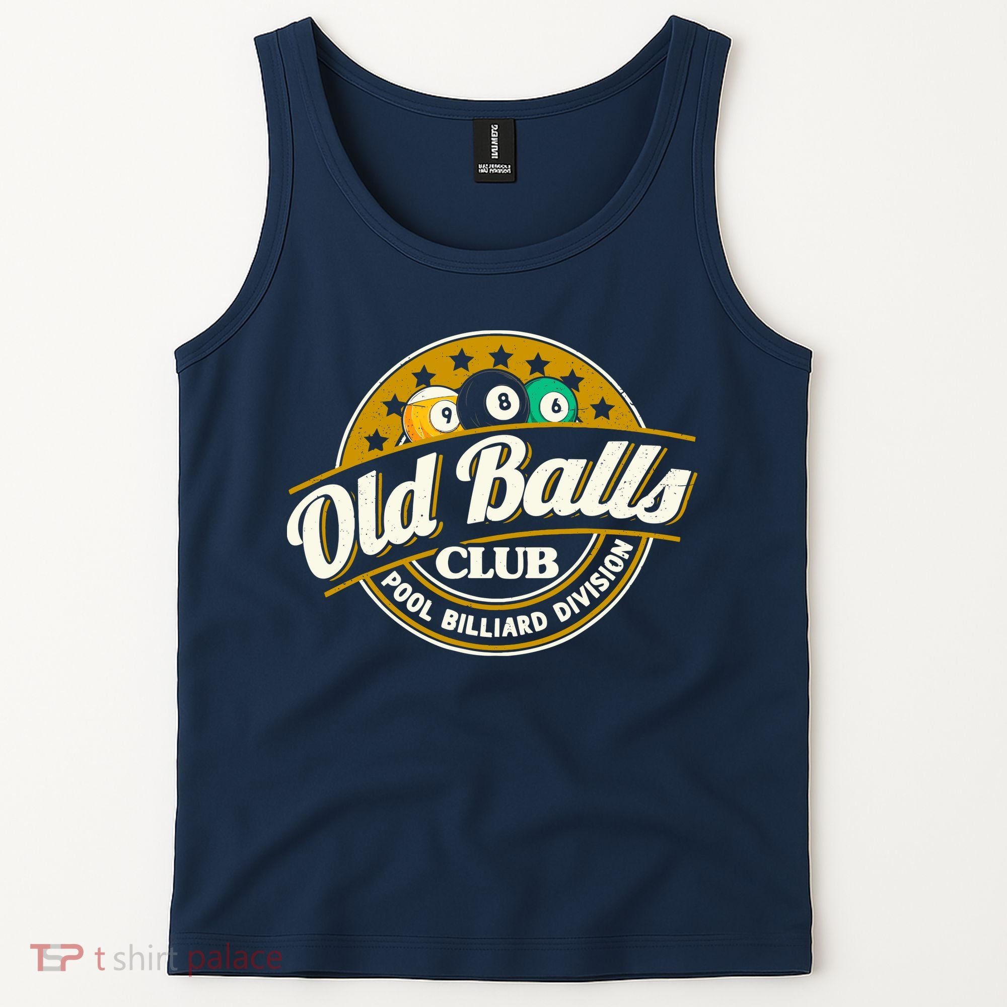 Old Balls Club Pool 8 Ball Billiards Division For Tank Top