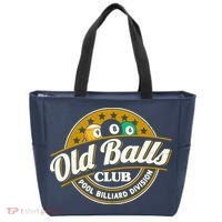 Old Balls Club Pool 8 Ball Billiards Division For Tote Bag thumb 0