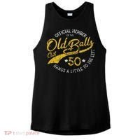 Old Balls Club 50th For 's Over The Hill Birthday Ladies PosiCharge Tri-Blend Wicking Tank thumb 0