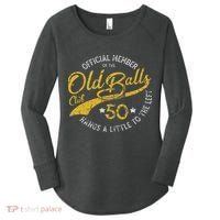 Old Balls Club 50th For 's Over The Hill Birthday Women's Perfect Tri Tunic Long Sleeve Shirt thumb 0