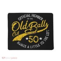 Old Balls Club 50th For 's Over The Hill Birthday Mousepad thumb 0
