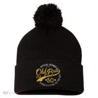 Old Balls Club 50th For 's Over The Hill Birthday Pom Pom 12in Knit Beanie thumb 0