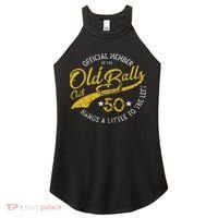 Old Balls Club 50th For 's Over The Hill Birthday Women's Perfect Tri Rocker Tank thumb 0