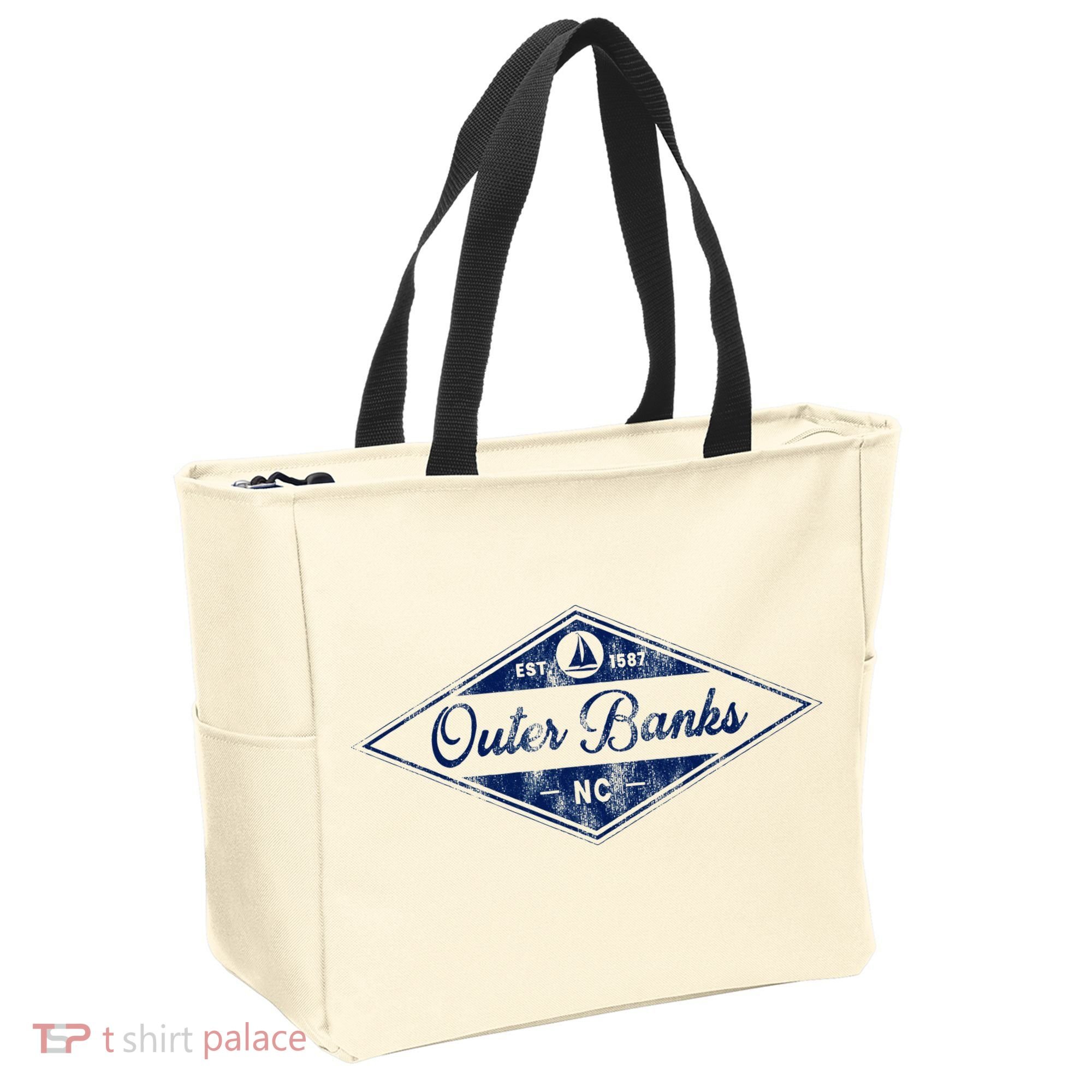 O.U.T.E.R B.A.N.K.S Est 1587 Obx North Carolina Nc Boating Tote Bag