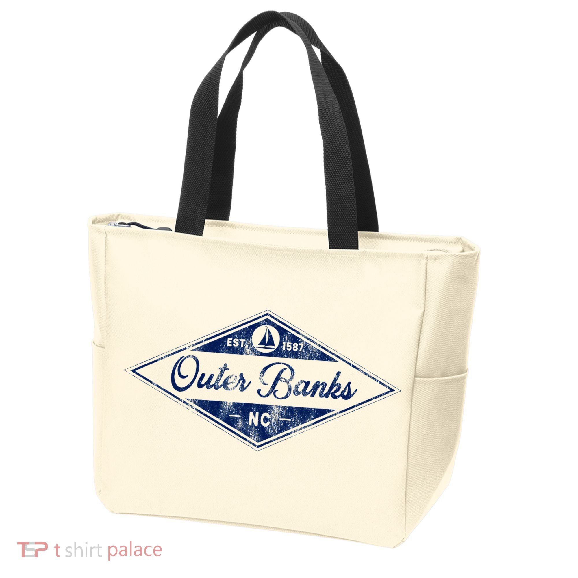 O.U.T.E.R B.A.N.K.S Est 1587 Obx North Carolina Nc Boating Tote Bag