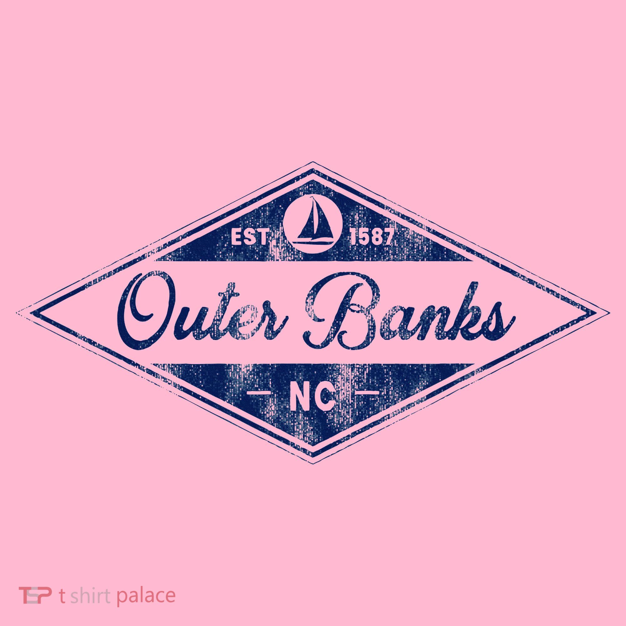 O.U.T.E.R B.A.N.K.S Est 1587 Obx North Carolina Nc Boating Coaster