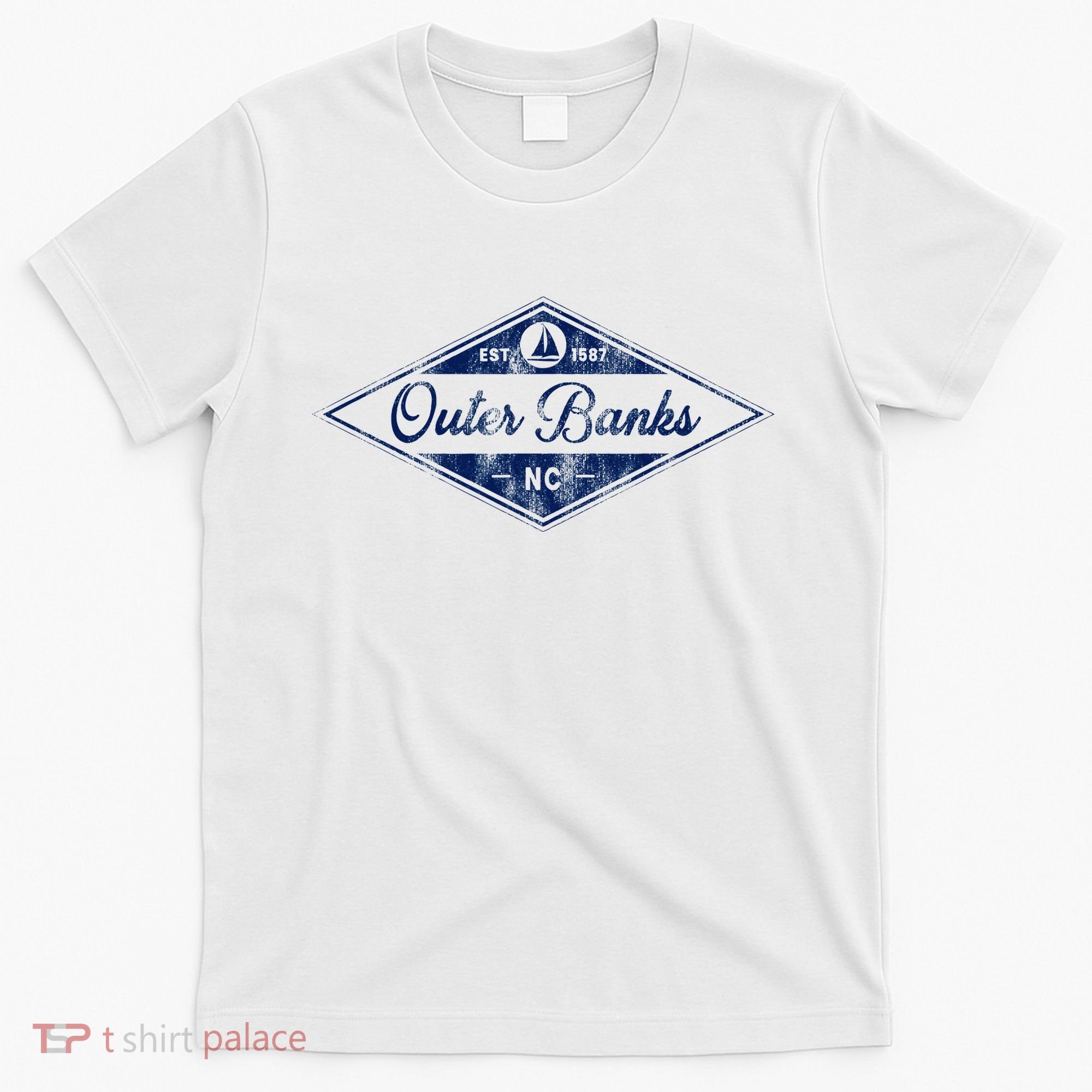 O.U.T.E.R B.A.N.K.S Est 1587 Obx North Carolina Nc Boating T-Shirt