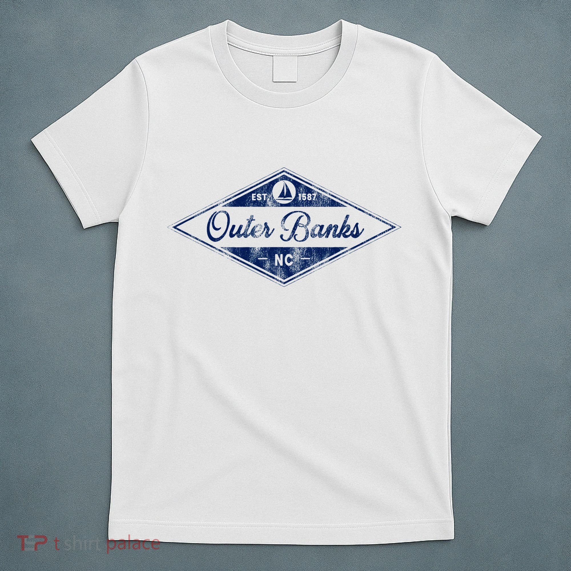 O.U.T.E.R B.A.N.K.S Est 1587 Obx North Carolina Nc Boating T-Shirt