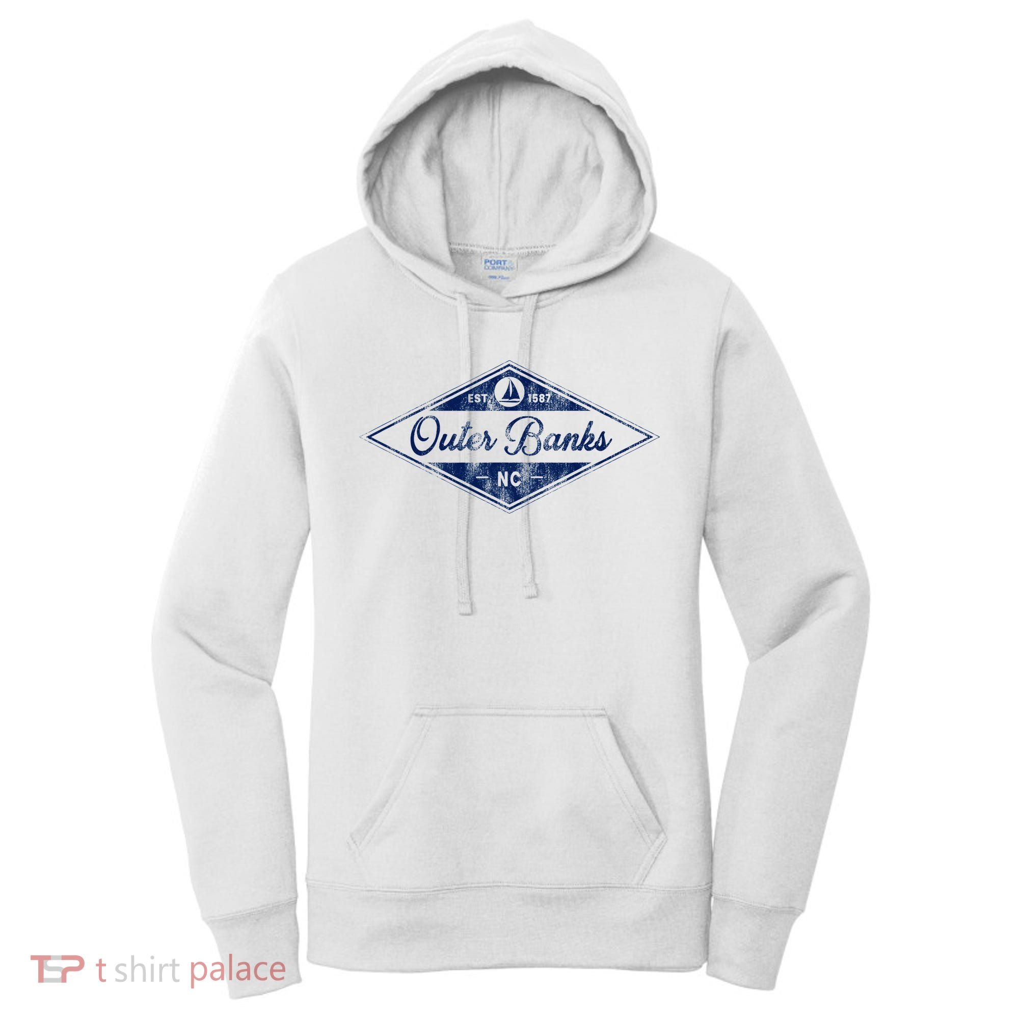O.U.T.E.R B.A.N.K.S Est 1587 Obx North Carolina Nc Boating Women's Hoodie