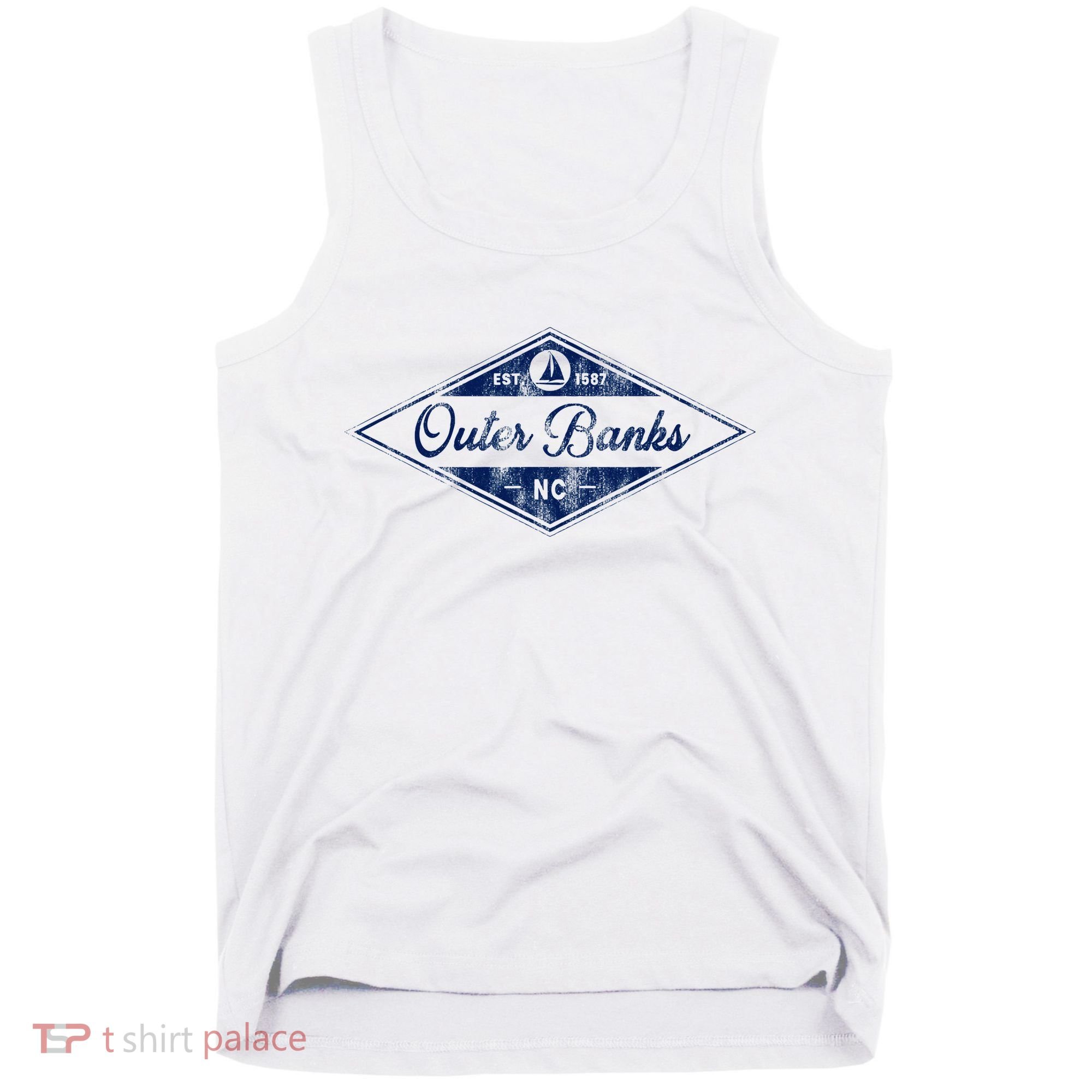 O.U.T.E.R B.A.N.K.S Est 1587 Obx North Carolina Nc Boating Tank Top