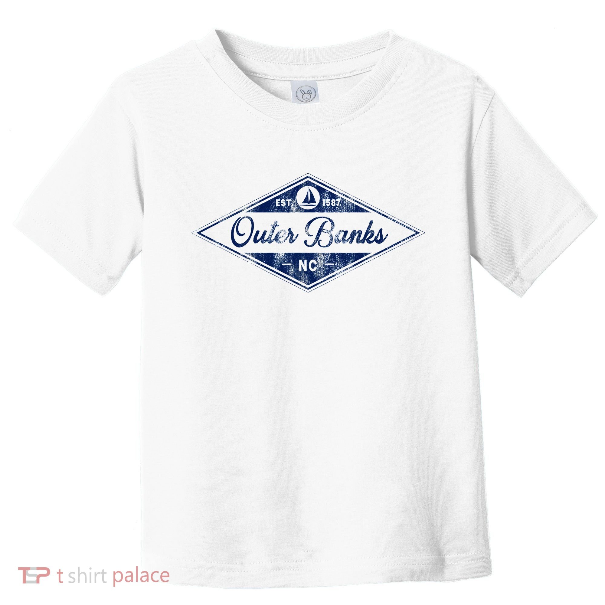 O.U.T.E.R B.A.N.K.S Est 1587 Obx North Carolina Nc Boating Toddler T-Shirt