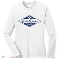 O.U.T.E.R B.A.N.K.S Est 1587 Obx North Carolina Nc Boating Women's Long Sleeve Shirt thumb 0