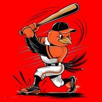 Orioles Bird For Orioles lovers Men Women Kids Santa Hat thumb 1