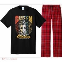 October Birthday For Women Black African Queen Pajama Set thumb 0