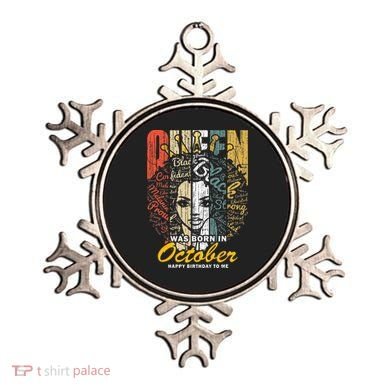 October Birthday For Women Black African Queen Ornament
