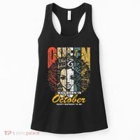 October Birthday For Women Black African Queen Women's Tank Top thumb 0