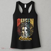 October Birthday For Women Black African Queen Women's Tank Top thumb 3