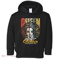 October Birthday For Women Black African Queen Toddler Hoodie thumb 0