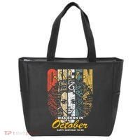 October Birthday For Women Black African Queen Tote Bag thumb 0