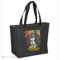 October Birthday For Women Black African Queen Tote Bag thumb 2