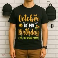 October Birthday For Women October Birthday Month T-Shirt thumb 6