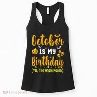 October Birthday For Women October Birthday Month Women's Tank Top thumb 0