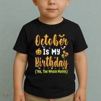October Birthday For Women October Birthday Month Toddler T-Shirt thumb 2