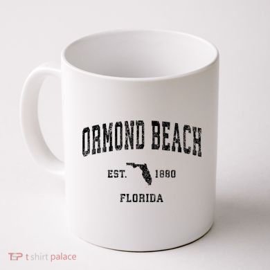 Ormond Beach Florida Fl Vintage Established Athletic Sports Design Coffee Mug
