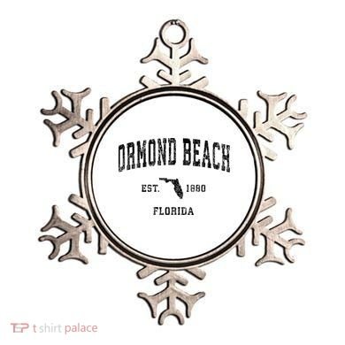 Ormond Beach Florida Fl Vintage Established Athletic Sports Design Ornament