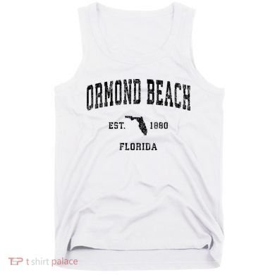 Ormond Beach Florida Fl Vintage Established Athletic Sports Design Tank Top