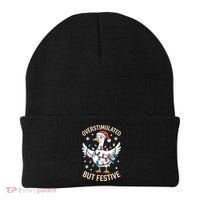 Overstimulated But Festive Christmas Duck Cute & Funny Beanie thumb 0