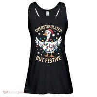 Overstimulated But Festive Christmas Duck Cute & Funny Ladies Essential Flowy Tank thumb 0