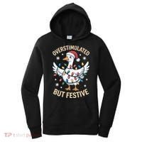 Overstimulated But Festive Christmas Duck Cute & Funny Women's Hoodie thumb 0