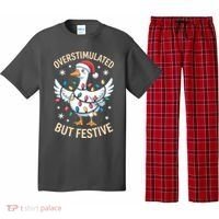 Overstimulated But Festive Christmas Duck Cute & Funny Pajama Set thumb 0