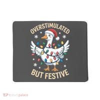 Overstimulated But Festive Christmas Duck Cute & Funny Mousepad thumb 0