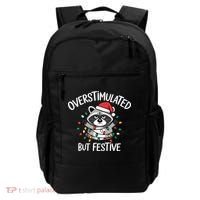 Overstimulated But Festive Racoon Backpack thumb 0