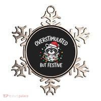 Overstimulated But Festive Racoon Ornament thumb 0