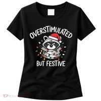 Overstimulated But Festive Racoon Women's T-Shirt thumb 0