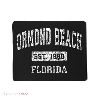 Ormond Beach Florida FL Vintage Established Sports Design Mousepad
