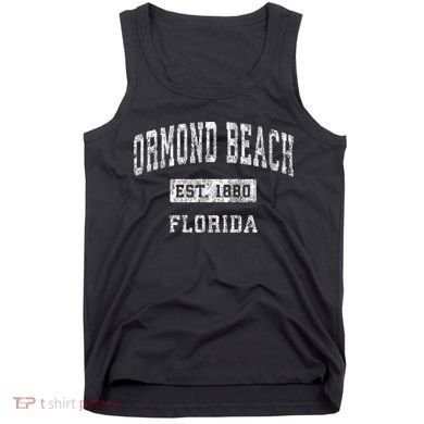 Ormond Beach Florida FL Vintage Established Sports Design Tank Top
