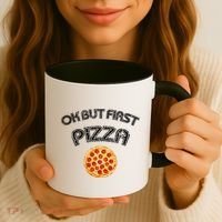 Ok But First Pizza Coffee Mug thumb 3