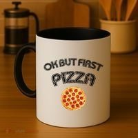 Ok But First Pizza Coffee Mug thumb 4