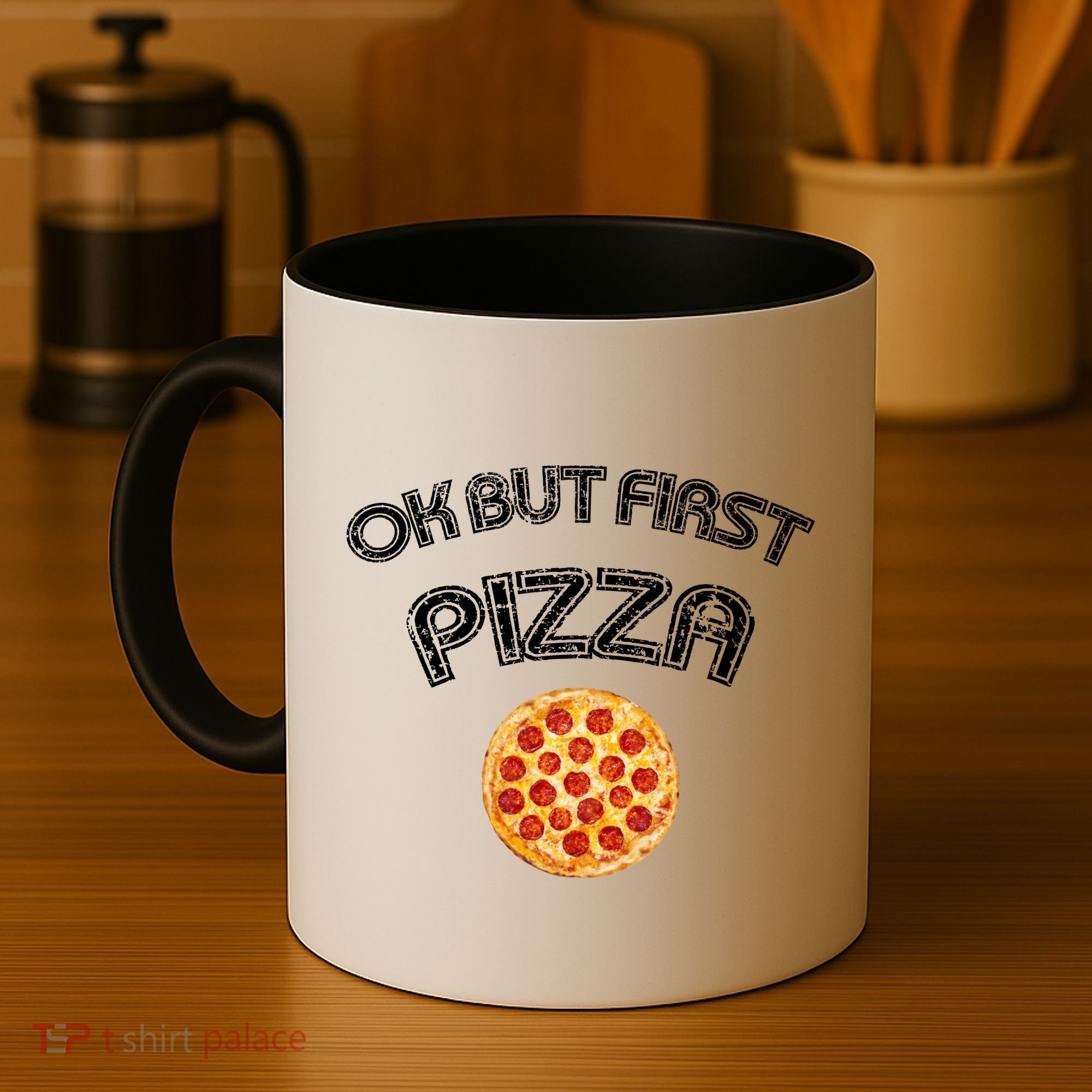 Ok But First Pizza Coffee Mug
